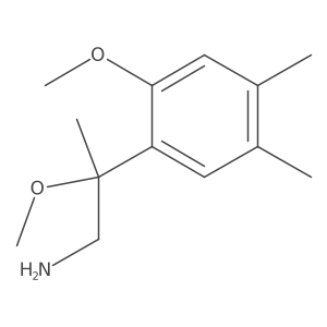 2-Methoxy-2-(2-methoxy-4,5-dimethylphenyl)propan-1-amine结构式