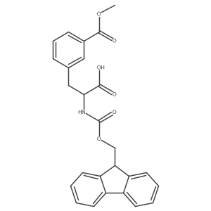 2-({[(9H-fluoren-9-yl)methoxy]carbonyl}amino)-3-[3-(methoxycarbonyl)phenyl]propanoic acid Structure