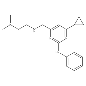1,2-Ethanediamine,n'-[[6-cyclopropyl-2-(phenylamino)-4-pyrimidinyl]methyl]-n,n-dimethyl-结构式