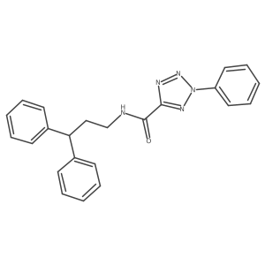 N-(3,3-diphenylpropyl)-2-phenyl-2H-tetrazole-5-carboxamide Structure