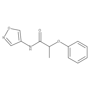 N-(isoxazol-4-yl)-2-phenoxypropanamide结构式