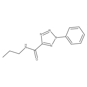 2-phenyl-N-propyl-2H-tetrazole-5-carboxamide结构式