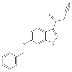 3-(6-(Benzyloxy)-1H-indol-3-yl)-3-oxopropanenitrile结构式
