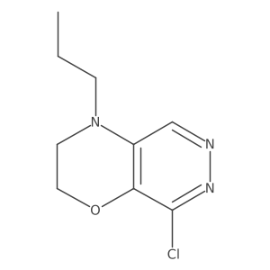 2H-Pyridazino[4,5-b]-1,4-oxazine, 8-chloro-3,4-dihydro-4-propyl- Structure