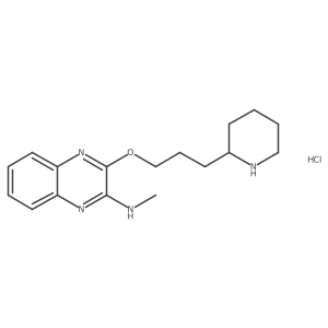 N-methyl-3-(3-(piperidin-2-yl)propoxy)quinoxalin-2-amine hydrochloride Structure