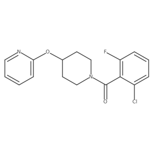(2-Chloro-6-fluorophenyl)(4-(pyridin-2-yloxy)piperidin-1-yl)methanone Structure