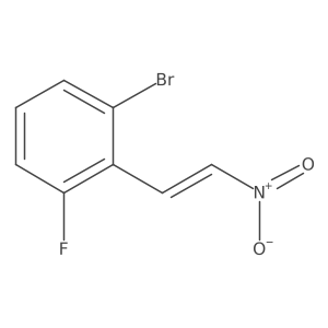 1-Bromo-3-fluoro-2-(2-nitroethenyl)benzene Structure