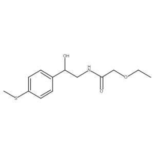 2-ethoxy-N-(2-hydroxy-2-(4-(methylthio)phenyl)ethyl)acetamide结构式