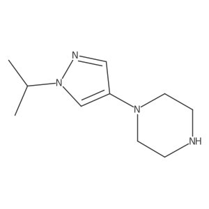 1-(1-Isopropyl-1h-pyrazol-4-yl)piperazine Structure