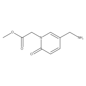 Methyl 2-[5-(aminomethyl)-2-oxo-1,2-dihydropyridin-1-yl]acetate结构式