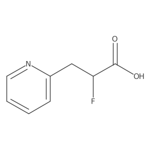 2-Fluoro-3-(pyridin-2-yl)propanoic acid结构式