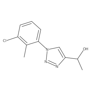1-[1-(3-chloro-2-methylphenyl)-1H-1,2,3-triazol-4-yl]ethan-1-ol Structure