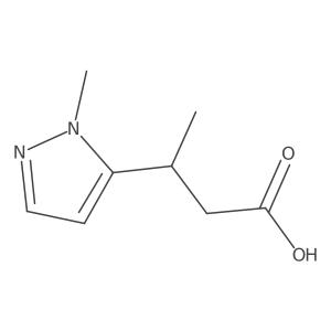 3-(1-methyl-1H-pyrazol-5-yl)butanoic acid Structure