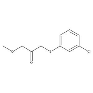 1-((3-Chlorophenyl)thio)-3-methoxypropan-2-one结构式