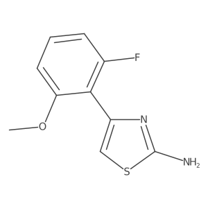 4-(2-Fluoro-6-methoxyphenyl)-1,3-thiazol-2-amine Structure