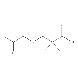 3-(2,2-Difluoroethoxy)-2,2-dimethylpropanoic acid结构式