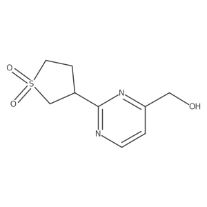 3-[4-(Hydroxymethyl)pyrimidin-2-yl]-1lambda6-thiolane-1,1-dione Structure