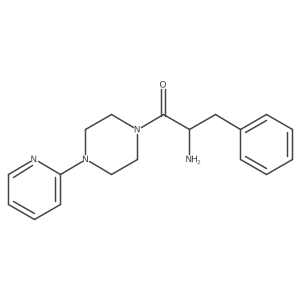 2-Amino-3-phenyl-1-[4-(pyridin-2-yl)piperazin-1-yl]propan-1-one Structure