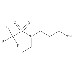 N-Ethyl-1,1,1-trifluoro-N-(3-hydroxypropyl)methanesulfonamide Structure