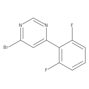 4-Bromo-6-(2,6-difluorophenyl)pyrimidine结构式