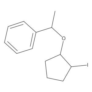 {1-[(2-Iodocyclopentyl)oxy]ethyl}benzene Structure