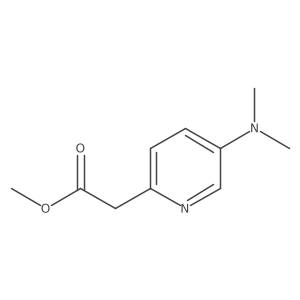 Methyl 2-(5-(dimethylamino)pyridin-2-yl)acetate结构式