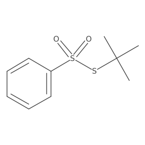 Tert-butylsulfanylsulfonylbenzene结构式