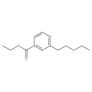 Ethyl 2-(2-ethoxyethyl)pyrimidine-4-carboxylate Structure