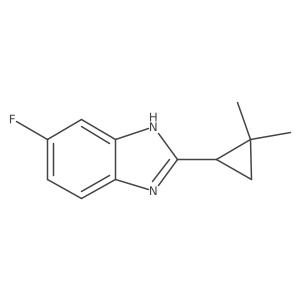 2-(2,2-dimethylcyclopropyl)-6-fluoro-1H-1,3-benzodiazole结构式