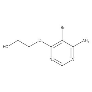 2-(6-Amino-5-bromopyrimidin-4-yloxy)ethanol结构式