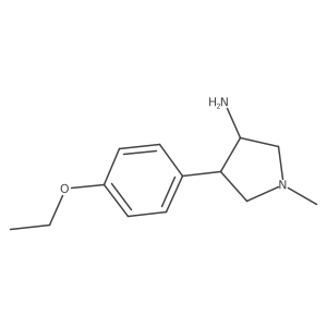 4-(4-Ethoxyphenyl)-1-methylpyrrolidin-3-amine Structure