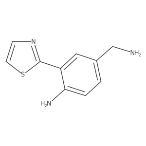 4-(Aminomethyl)-2-(1,3-thiazol-2-yl)aniline结构式