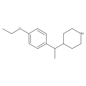 4-[1-(4-Ethoxyphenyl)ethyl]piperidine结构式