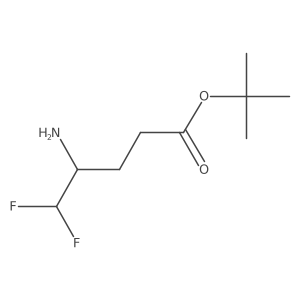Tert-butyl 4-amino-5,5-difluoropentanoate Structure