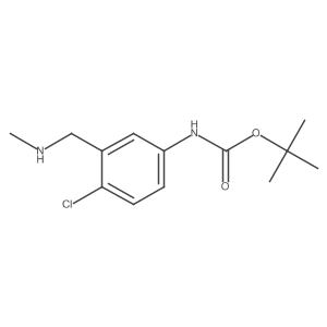 Tert-butyl n-{4-chloro-3-[(methylamino)methyl]phenyl}carbamate Structure