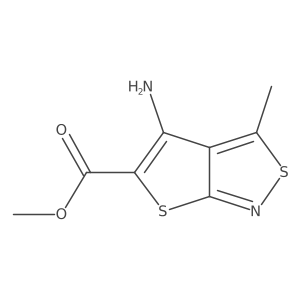 Methyl 4-amino-3-methylthieno[2,3-c][1,2]thiazole-5-carboxylate Structure