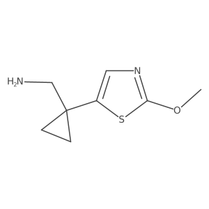 [1-(2-Methoxy-1,3-thiazol-5-yl)cyclopropyl]methanamine结构式