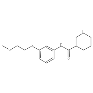 3-Piperidinecarboxamide, N-[3-(2-methoxyethoxy)phenyl]-, (3R)-结构式