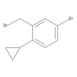 4-Bromo-2-(bromomethyl)-1-cyclopropylbenzene Structure