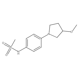 N-(4-(3-methoxypyrrolidin-1-yl)phenyl)methanesulfonamide Structure