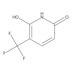 2,6-Dihydroxy-3-(trifluoromethyl)pyridine Structure