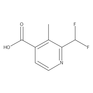 2-(Difluoromethyl)-3-methylpyridine-4-carboxylic acid Structure