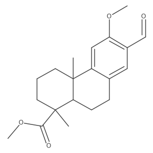Methyl (1S,4aS,10aR)-7-formyl-1,2,3,4,4a,9,10,10a-octahydro-6-methoxy-1,4a-dimethyl-1-phenanthrenecarboxylate Structure