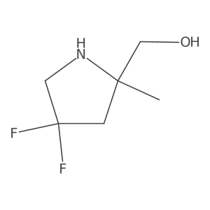 (4,4-Difluoro-2-methylpyrrolidin-2-yl)methanol Structure