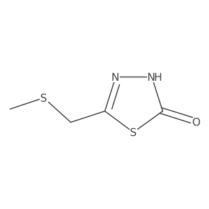 5-[(Methylsulfanyl)methyl]-1,3,4-thiadiazol-2-ol结构式