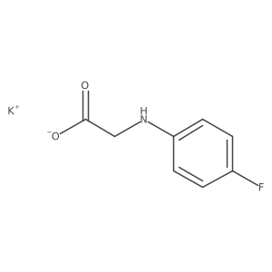 Potassium n-(4-fluorophenyl)glycinate Structure