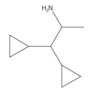 1,1-Dicyclopropylpropan-2-amine结构式