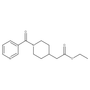 Ethyl 1-(3-pyridinylcarbonyl)-4-piperidineacetate结构式