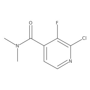 2-Chloro-3-fluoro-N,N-dimethylpyridine-4-carboxamide结构式