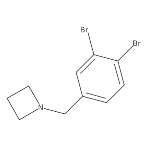 1-(3,4-Dibromobenzyl)azetidine结构式